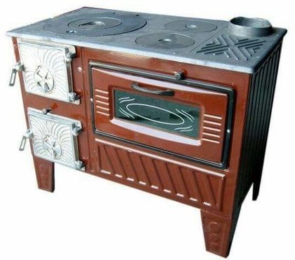 Отопительно-варочная печь МастерПечь ПВ-03 с духовым шкафом, 7.5 кВт в Махачкале