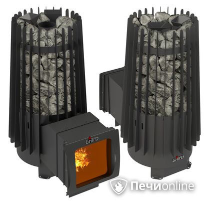 Дровяная печь-каменка GrillD Cometa Vega 180 window long Max в Махачкале