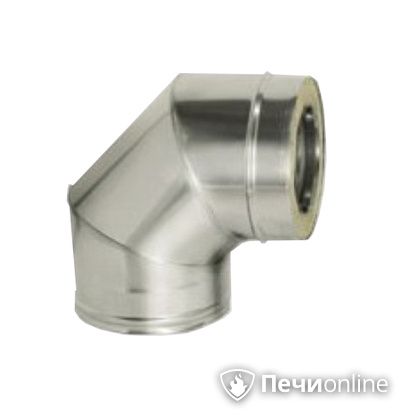 Дымоход Дымок Колено 90° с изоляцией 0.5 мм. OТFR90 150/230 в Махачкале