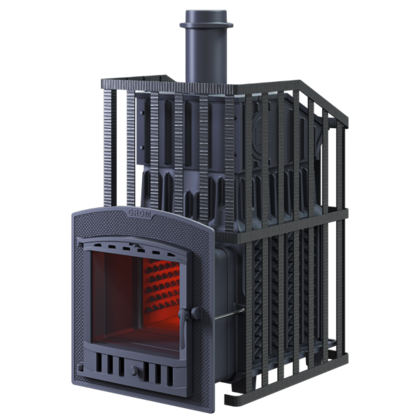 Дровяная печь-каменка Гефест Гром Ураган 30 (П2) в Махачкале