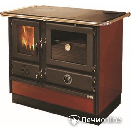 Отопительно-варочная печь MBS Thermo Magnum Red R с теплообменником и духовым шкафом в Махачкале