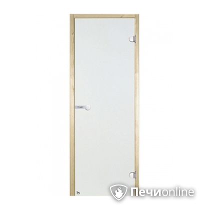 Дверь для бани Harvia Стеклянная дверь для сауны 8/19 коробка сосна сатин D81905M в Махачкале